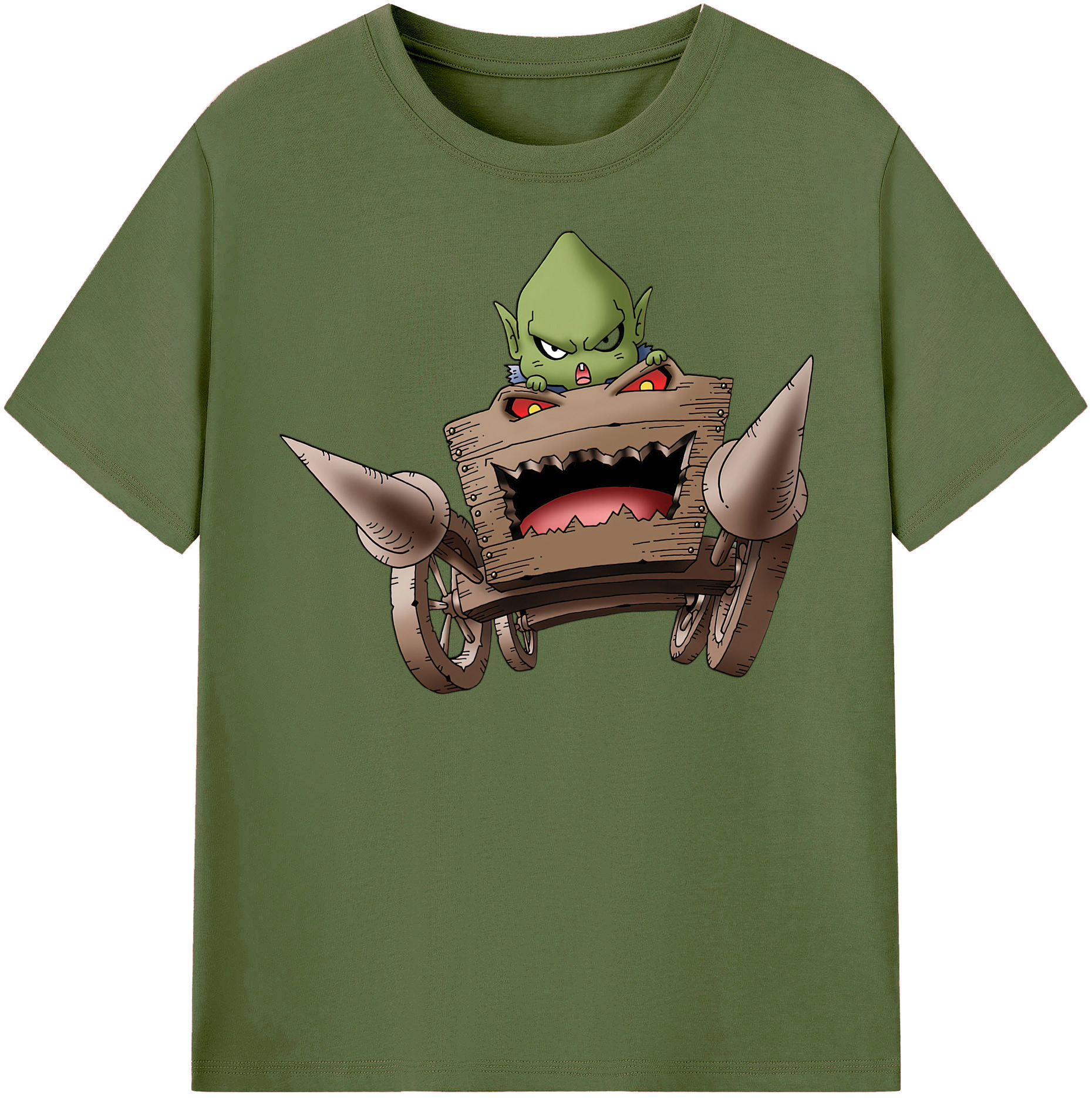 （画像用） ドラゴンクエスト Doragon Kuesuto Dragon Quest 綿100％半袖Tシャツ（フロントプリント）